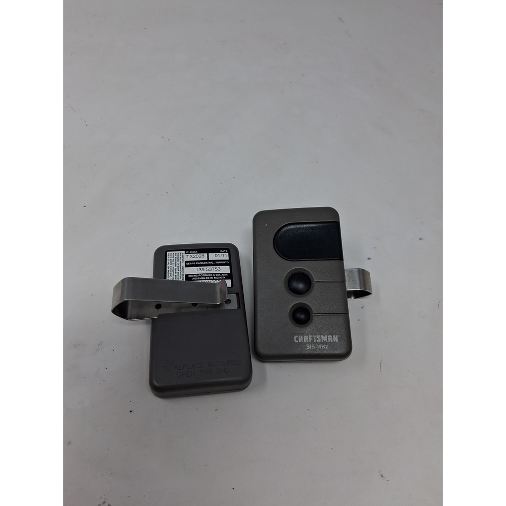 Craftsman Garage Door Remote Opener Control Lot Of 2 Model 139-53753. X